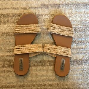 Steve Madden Woven Tan Sandals
